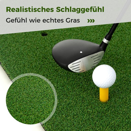 COSTWAY Golf Putting Mat 153 x 92 cm 21 mm dik - Afslagmat Golf EVA - Oefenmat Golf - Golf Accessoire van Costway — afbeelding 2