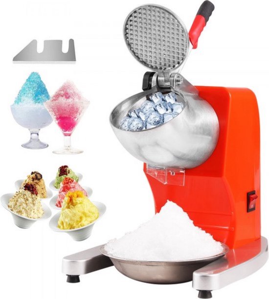 Wework điện Ice Shaver Crusher tuyết Cone Maker máy với kép lưỡi thép không gỉ c