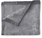 LINNICK Velvet Sprei - Silver Grey - 220x260cm - Bedsprei 2 persoons - Luxe Fluwelen Bedsprei - Bedsprei 220x260