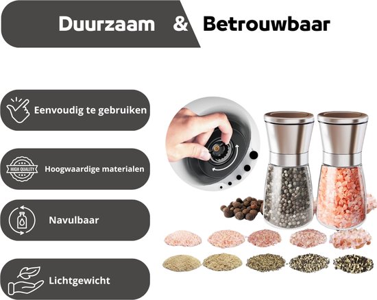 Peper- en zoutvaatjes Cucina set van 2 kopen