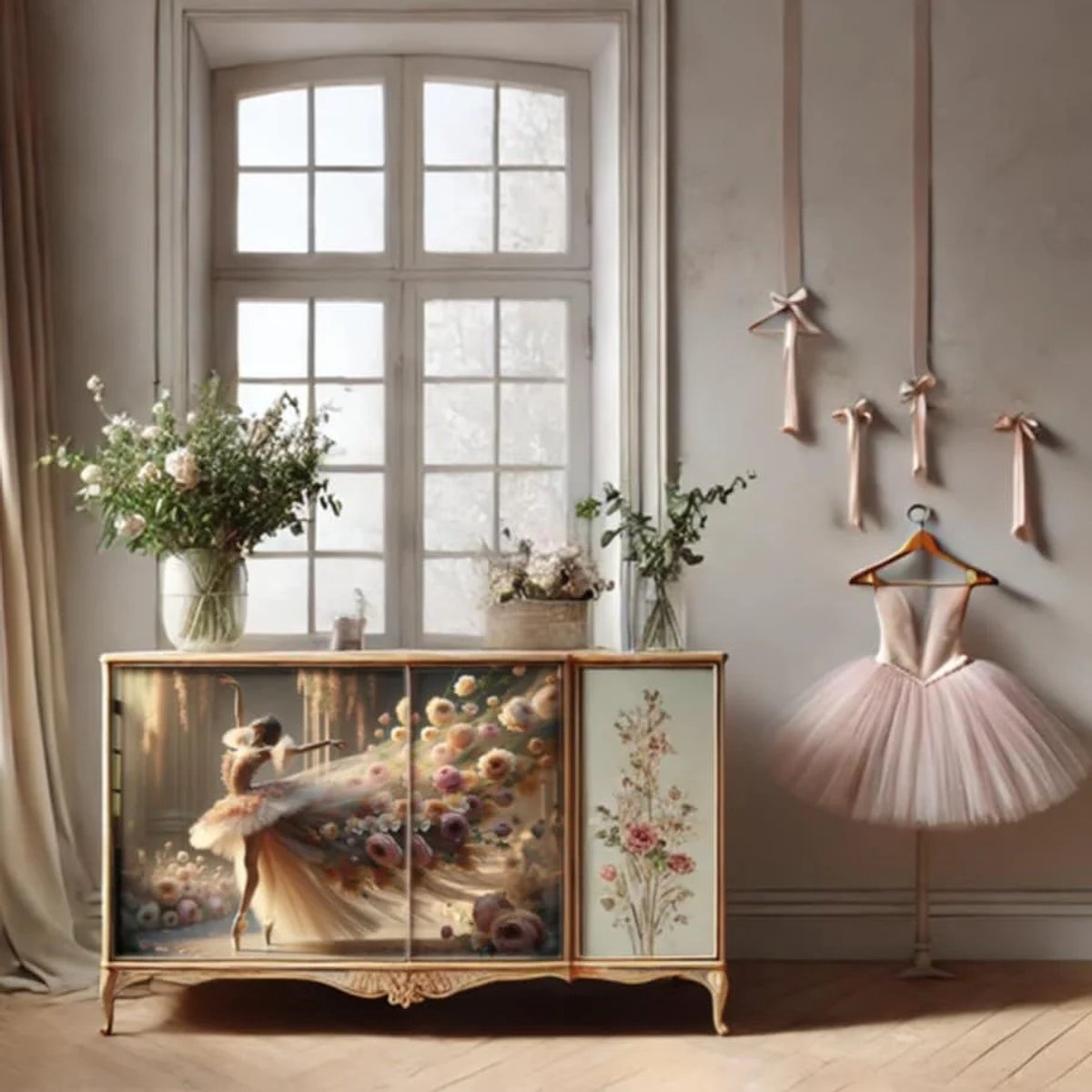 Ballet in Bloom - Mint by Michelle decoupage papier A3 — cadeau in Hobby - foto 2