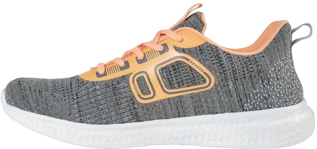 Crivit Dames Sport- en Vrijetijds schoenen met memory foam - Maat 37 - Oranje / Grijs