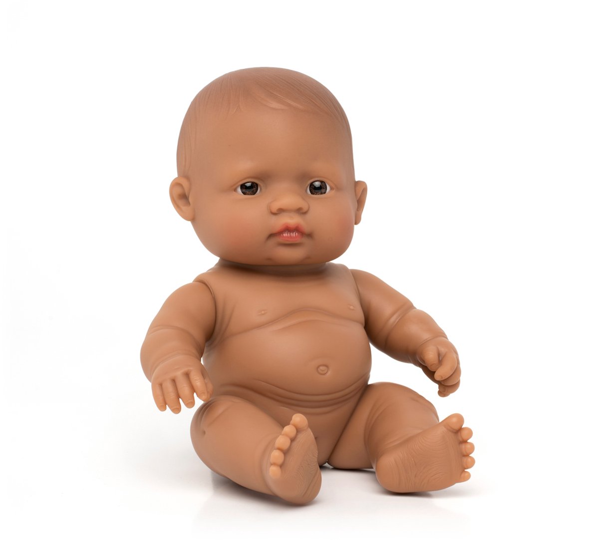 MINILAND Babypop - Latijns-Amerikaans Meisje - Met Vanillegeur - Waterdicht - 10 Maanden