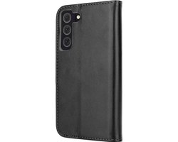 ShieldCase hoesje geschikt voor Samsung Galaxy S23 Plus bookcase leer (zwart) - geschikt voor Samsung Galaxy S23 hoesje met pasjeshouder - telefoonhoesje met ruimte voor pasjes - Ruimte voor 2 pasjes