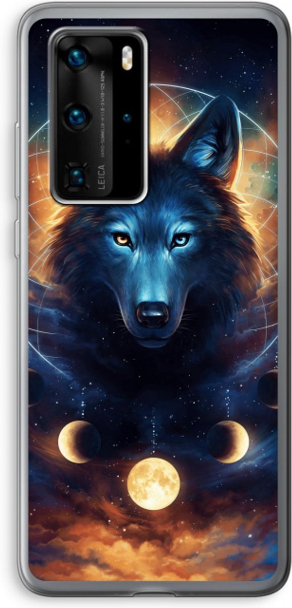 Coque Souple Gel TPU Anti-choc Pour Huawei P20 - Motif Loup - Marque Novago