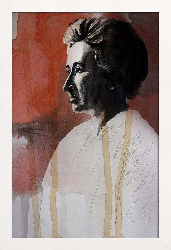 JUNIQE - Poster lijst Rosa Luxemburg - schilderij