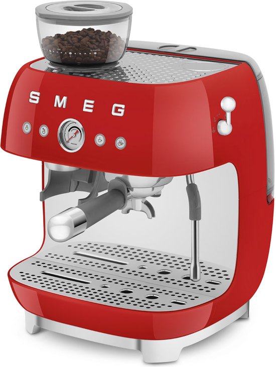 Opties voor koffiebereiding - Smeg 8017709329822 - SMEG EGF03RDEU - Espressomachine met geïntegreerde bonenmaler - Rood