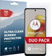 Rosso Screen Protector Ultra Clear Duo Pack Geschikt voor Motorola Moto G73 | 2 Stuks