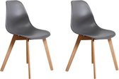 KITO - Chaises de salle à manger - lot de 2 chaises de table à manger - gris