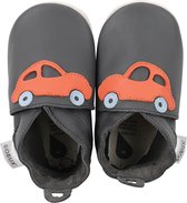 Chaussons bébé Bobux gris orange voiture de course - taille 20