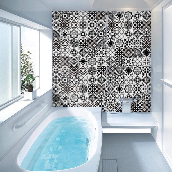 Tegelstickers voor Badkamer en Keuken 12 Stuks 15x15 cm - Waterbestendige PVC Mozaïek