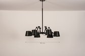 Lumidora Hanglamp 74523 - CANNES - 6 Lichts - E27 - Zwart - Metaal - ⌀ 115 cm