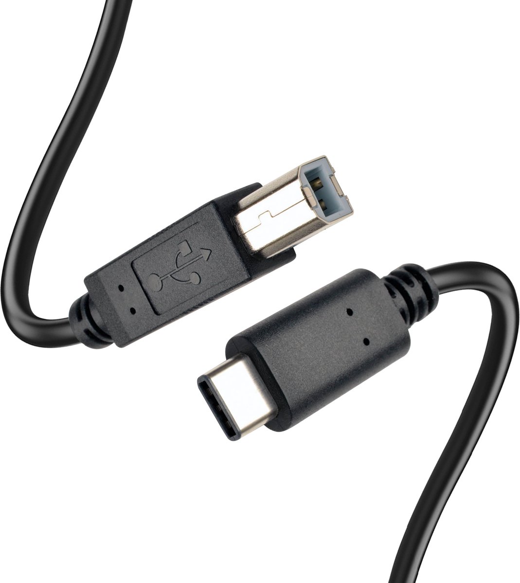 Câble USB C vers micro B, Câble de disque dur, USB 3.1, Noir, 1 mètre, Allteq