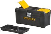 Stanley Kunststof gereedschapskist - 40,64 cm - handvat en vakken - snel-sluitingen