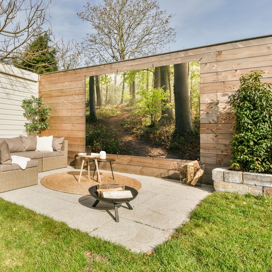 Décoration murale Forêt - Arbre - Chemin - 180x120 cm - Affiche jardin