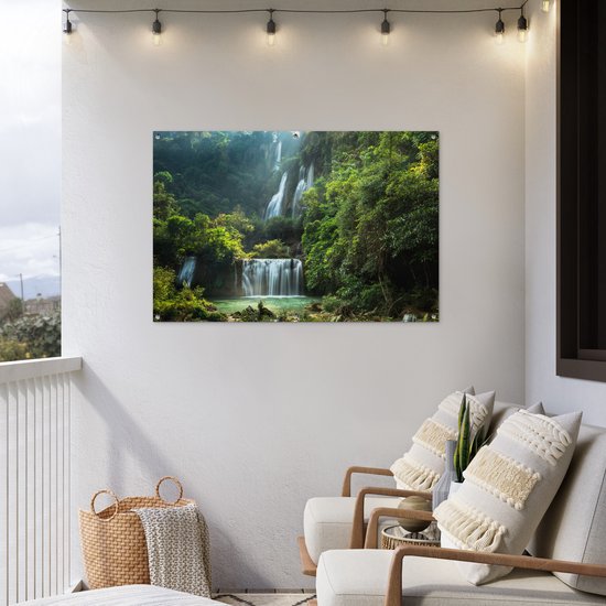 Affiche de jardin Cascade - Thaïlande - Jungle - 120x80 cm - Jardin