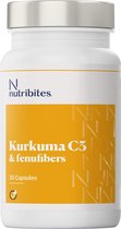 Nutribites Kurkuma C3 - Zuiver supplement op basis van kruiden - Antioxidant - 30 Vegan capsules