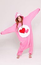 Onesie Troetelbeer roze hart - maat 68-74 - baby pakje Troetelbeertjes Love-a-Lot kostuum berenpak beer pyjama romper