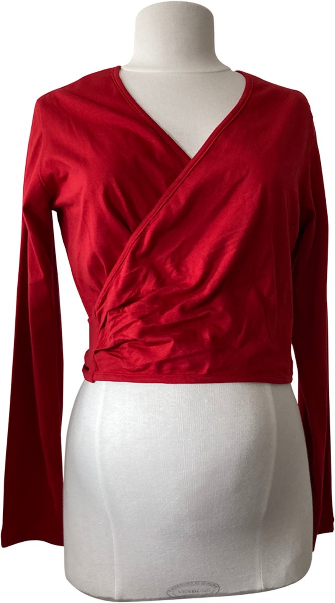 FRAGILE Cardigan (Wrap) met lange mouw V1100 Cotton Jersey kleur: Aqua, maat: XL