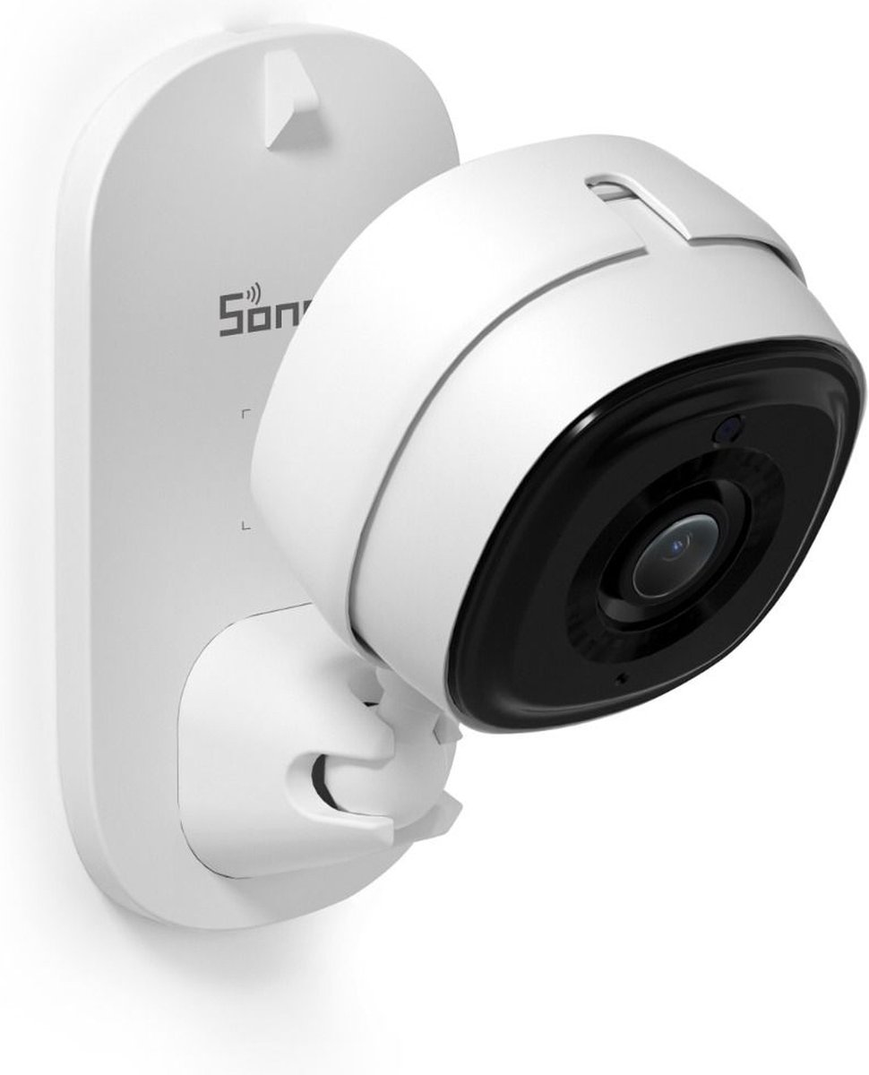Sonoff Beveiligingscamera 1080P Full HD - Werkt ook prima als Babyfoon - IR Night Vision - Bewegingsdetectie - Waarschuwingsfunctie - Slimme scène - Ondersteuning voor cloudopslag - RTSP-protocol - Wit