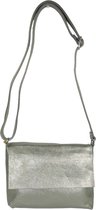 Flora&Co - crossbody tas - licht groen metallic