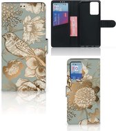 Hoesje geschikt voor Xiaomi Redmi Note 10 Pro Vintage Bird Flowers