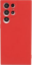 Coverup Colour TPU Back Cover - Geschikt voor Samsung Galaxy S23 Ultra Hoesje - Cadmium Red