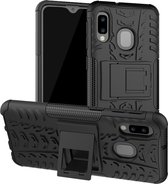 Coverup Rugged Kickstand Back Cover - Geschikt voor Samsung Galaxy A20e Hoesje - Zwart