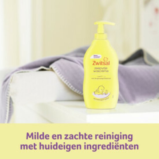 6x Zwitsal Wascreme - Pompje Zeepvrij 400 ml van Zwitsal — afbeelding 3