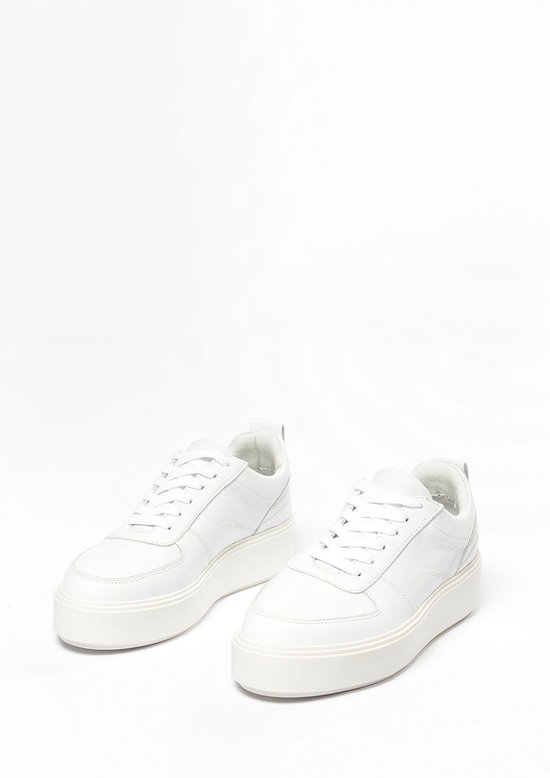 Sacha - Dames - Witte sneakers met plateauzool - Maat 42 | bol