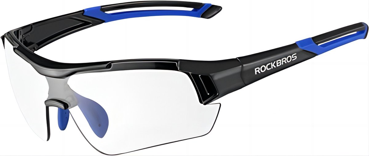 ROCKBROS Fietsbril - Zonnebril Fotochromatische bril - Half frame UV-bescherming - Ultra licht 29g