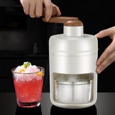 Repus - Mini Schaafijs Maker - Handmatig - Crusher - Shaved Ice - IJsmolen - Dessert - Smoothie - Cocktails - Bingsu maken - Zomer - Wit