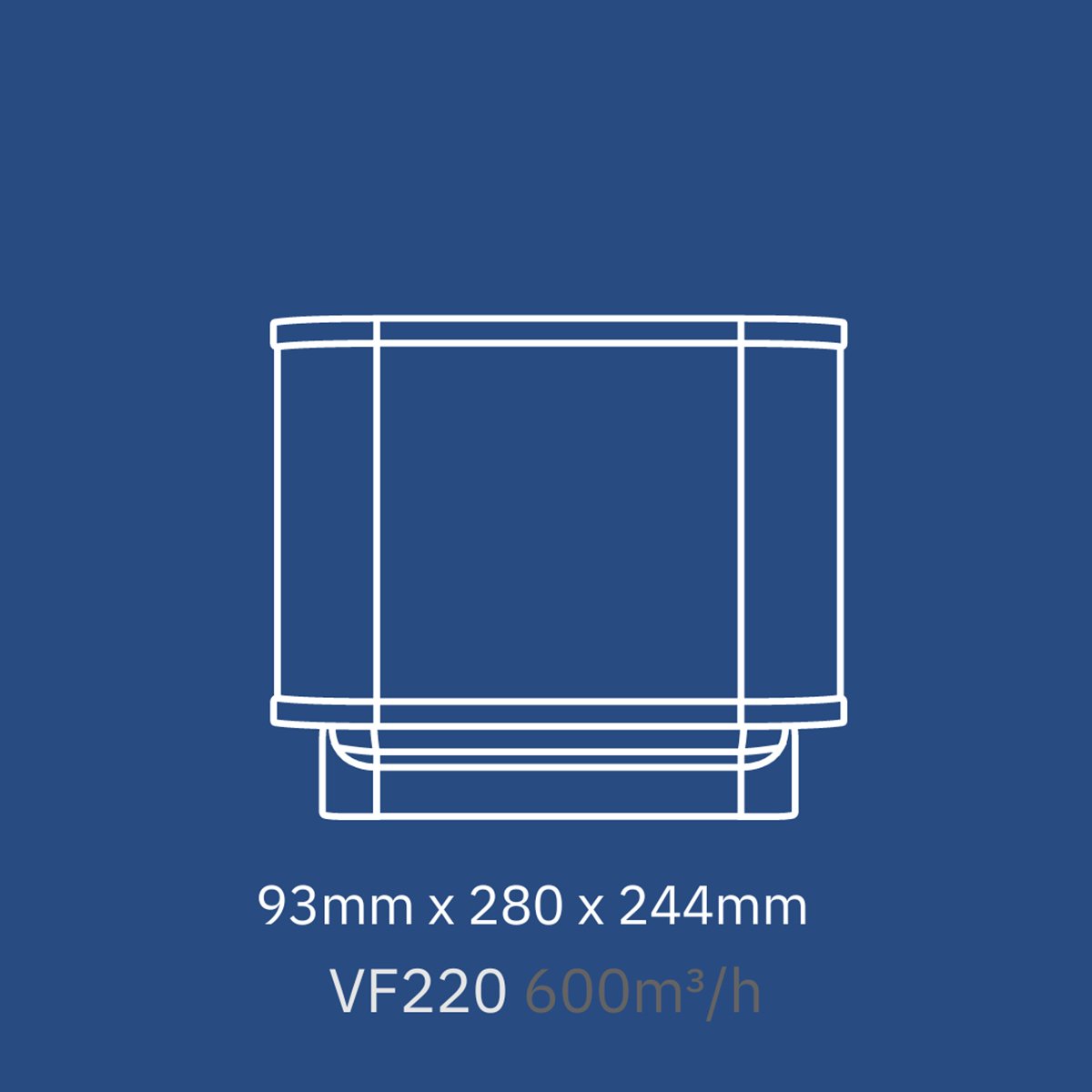 Vikicks VF220 - Plasmafilter 600 m³ - Luchtfilter tbv recirculatie afzuigkappen in kookeilanden en inductie kookplaten met afzuiging - Koolstoffilter voor afzuigkap Vikicks Keukenapparatuur