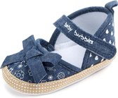 Blauwe jeans look sandalen - Textiel - Maat 21 - Zachte zool - 12 tot 18 maanden