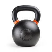ZEUZ Kettlebell 28 KG – Gewichten voor Fitness & CrossFit - Conditie & Krachttraining – Gietijzer – Oranje