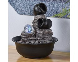 Kamerfontein Verso (25cm) | Binnenfontein | Waterornament | Incl. LED Verlichting | Feng Shui Webwinkel