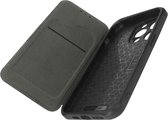 Flip Wallet Case geschikt voor iPhone 14 Pro Max Stand-Functie Donkergroen