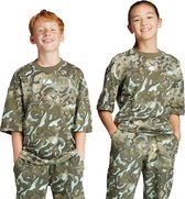 adidas Sportswear Future Icons Allover Print T-shirt Kids - Kinderen - Turquoise- 128