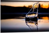 Acrylglas - Water - Druppels - Spetters - 90x60 cm Foto op Acrylglas (Met Ophangsysteem)