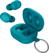 Écouteurs sans fil JLab JBuds Mini - Écouteurs sans fil - Technologie multipoint - Design Ultra petit - Suppression du bruit - Capteurs tactiles - Aqua
