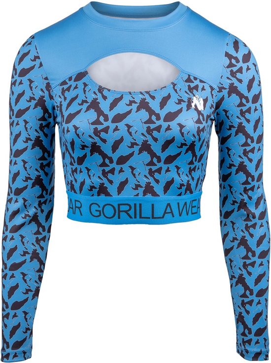Gorilla Wear Osseo Manches Longues - Blauw - L