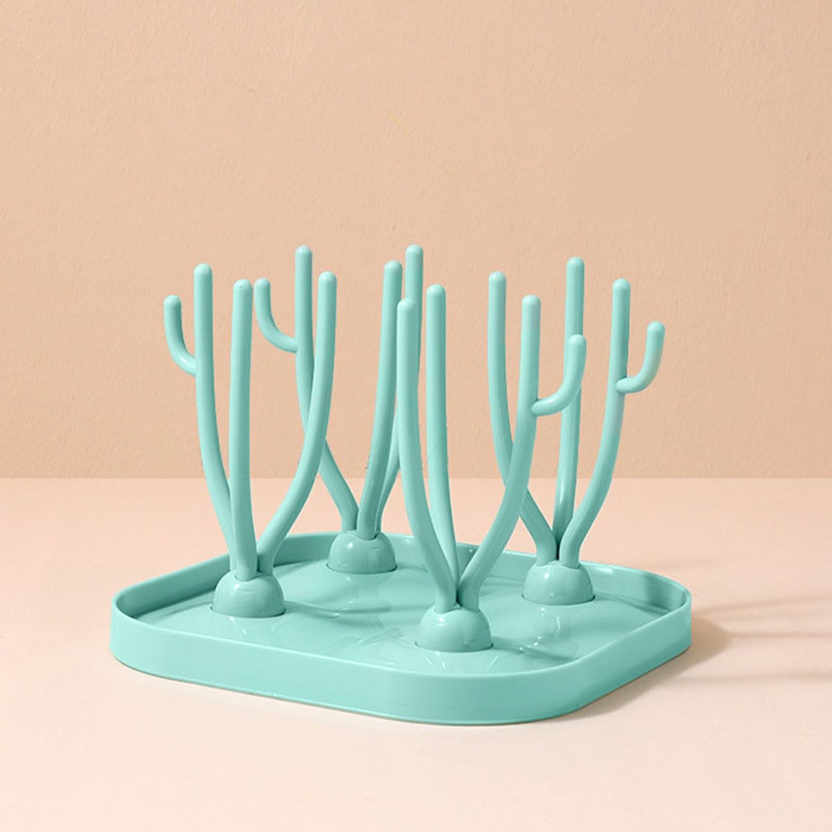 Goedkoopste Flessen Droogrek - Baby Flessenrek - Afdruiprek - Groen - Drying Rack - Vierkant - Babyfles