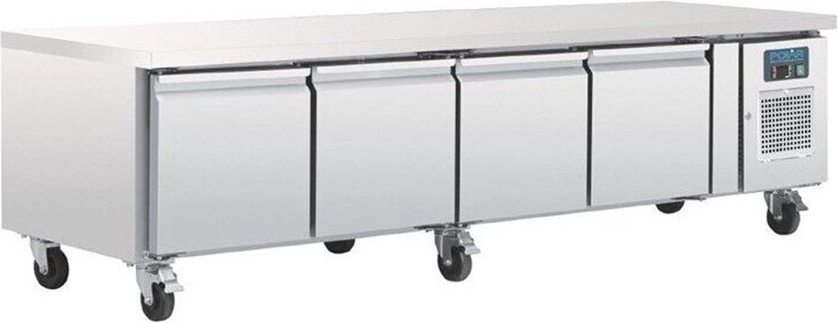 Polar Gekoelde Onderkast 4-Deurs - GN 1/1 - 420L - Geforceerd DA464 - Horeca & Professioneel