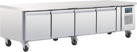Polar Gekoelde Onderkast 4-Deurs - GN 1/1 - 420L - Geforceerd DA464 - Horeca & Professioneel