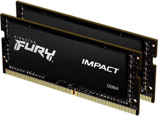 Kingston FURY Impact - Geheugen - DDR4 (SO-DIMM) - 32 GB: 2 x 16