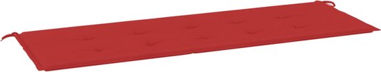 vidaXL - Tuinbankkussen - 150x50x3 - cm - oxford - stof - rood