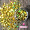 foto van GetGlitterBaby® Chunky Festival Glitters voor Lichaam en Gezicht Face Body Glitter - Goud