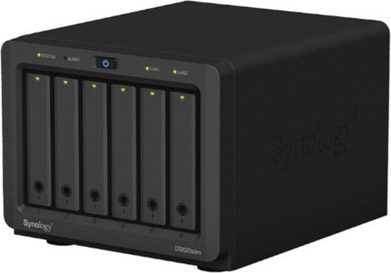 NAS Network Storage Synology DS620SLIM Celeron J3355 2 GB RAM Black - Synology