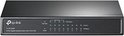 Zwarte TP-Link TL-SG1008P 8-poorts Gigabit desktop switch met 4-PoE.
