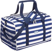KC Blue We Love Summer Extra Grote Koeltas - Cooler Bag met Extra Grote Capaciteit Nautisch Gestreept Patroon